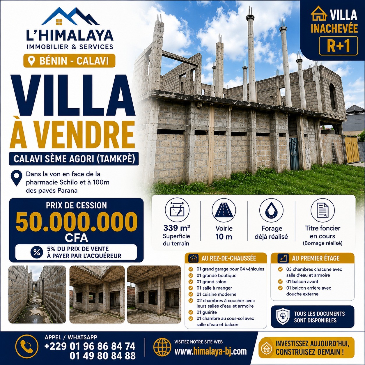 Villa inachévée R+1