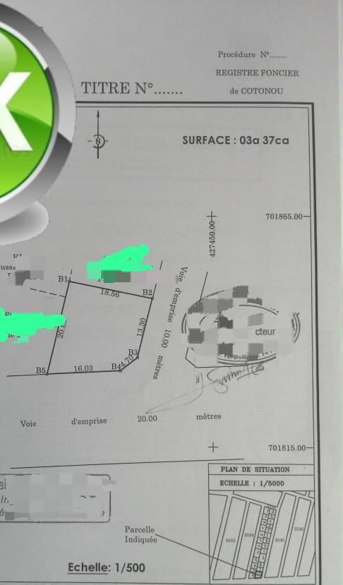 2 PARCELLES ENSEMBLES EN ANGLE DE RUE
